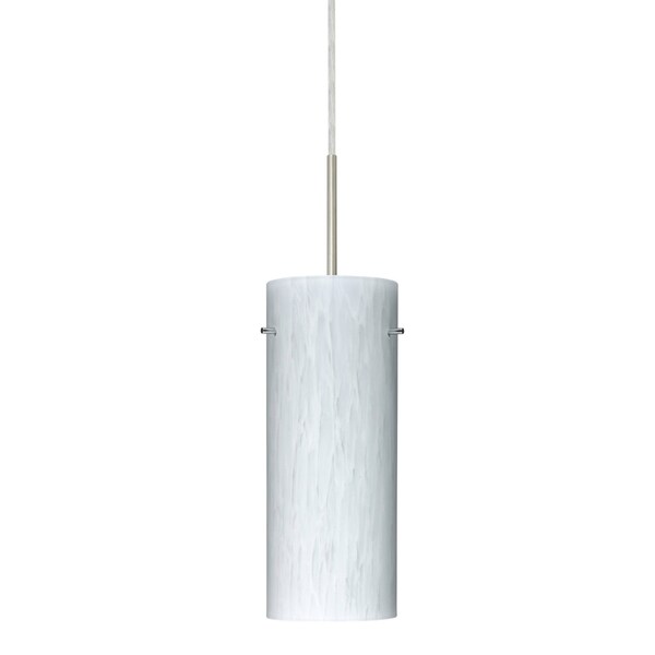 Besa Lighting Stilo 10 Cord Pendant, Carrera, Satin Nickel Finish, 1x9W LED 1JT-412319-LED-SN - main